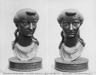 Two Views of a Bust of Livia (58 BC-29 AD)