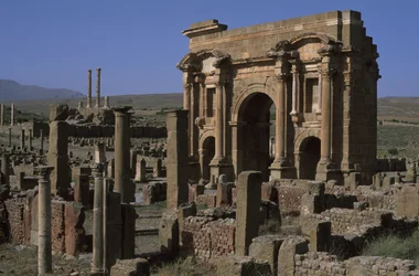 Arch of Trajan and Capitoline Temple
