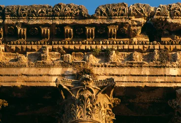 Temple of Bacchus, Entablature (detail)