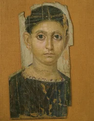 Mummy female portrait, from Fayum, late 3rd century AD