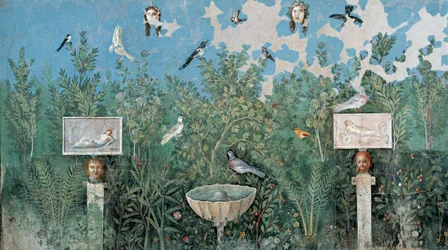Garden. Fresco from The House of the Golden Bracelet Casa del Bracciale d