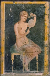 Woman with a Mirror, 1st H. 1st cen. AD