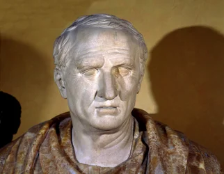Marble bust of Cicero (Marcus Tullius Cicero), Roman politician, orator and writer