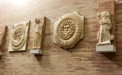 Plaques on the wall in the main hall
