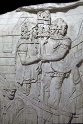 Roman Art: Warriors Carrying the Roman Eagle (Aquiliferes)