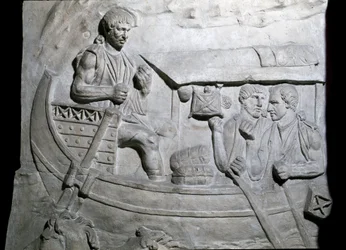 Roman Soldiers on a Ship During the First War in Dacia