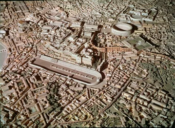 Model Depicting the City of Rome with Circus Maximus (detail)