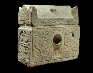 Roman art: reliquary in the form of sarcophagus, found in Syria