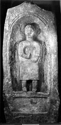 Roman tombstone with funerary inscription for Pervica