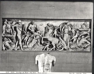 Sarcophagus depicting Mars and Rhea Silvia