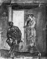 Ulysses and Penelope, from the Macellum, Pompeii