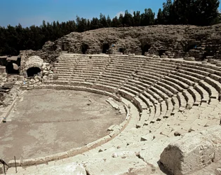View of the Roman Theatre of Scythopolis