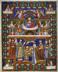 Coronation of Henry the Lion and his marriage to Matilda, from the Gospel of Henry the Lion
