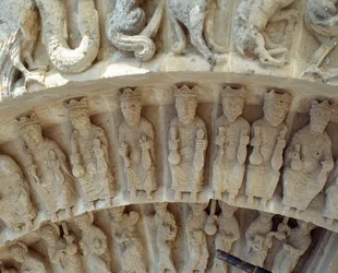 Detail of sculptures of the south portal