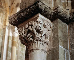 Representation of the Winds (carved capital)