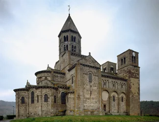 Romanesque Art: View of the Church of Saint-Nectaire