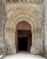 View of the central portal