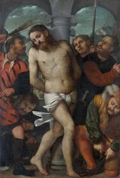 The Flagellation, reverse The Madonna of Mercy