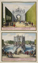 The Park at Enghien, c.1685, illustration from 