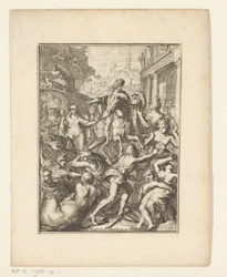 Allegorical Representation of William III on Horseback
