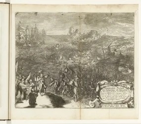 Night March of the Spanish Soldiers to Duiveland, 1575 (title on object: Admirable Passage des Espagnols en Zelande) (series title: Wars of Flanders)