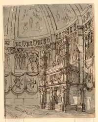 Stage Design, Interior of Gothic Church