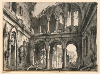Stage Design, Interior of Ruined Renaissance Palace