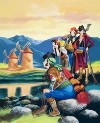 Blowing Windmill Sails, Illustration from 