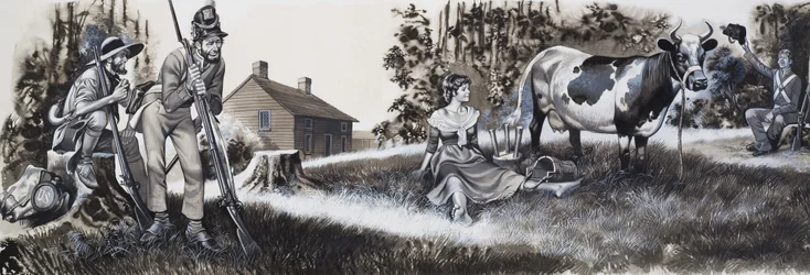 Milkmaid with Soldiers