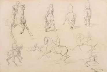 Studies of a Horse and Rider
