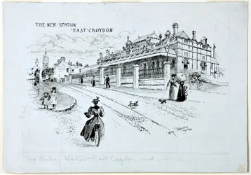 The New Station, East Croydon, July 1896