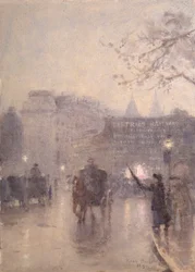Hailing a Cab, South Kensington