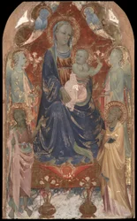 Virgin and Child with Saint John the Baptist, Saint Peter, and Two Angels