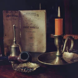 Vintage Book and Candle