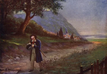 Beethoven on His Morning Walk in the Vienna Suburb Kahlenbergerdorf