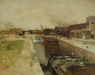 Lock on the Canal of St. Denis