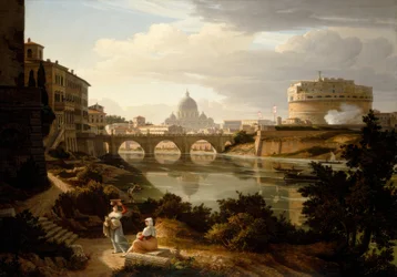 Rome, View of the Tiber to the South