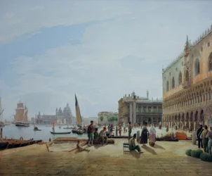 The Riva degli Schiavoni with the Doge