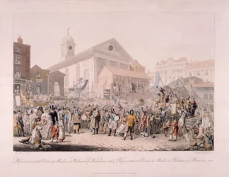 Election in Covent Garden, London, 1818