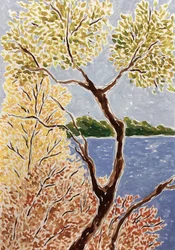 Autumn Lake Landscape