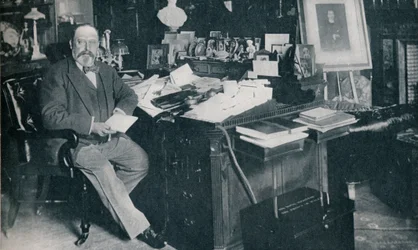 King Edward VII in His Study at Marlborough House, London