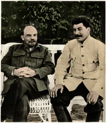 Lenin and Joseph Stalin, Gorki, August 1922