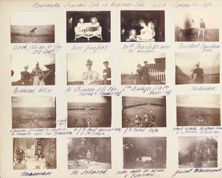 The Russian Imperial Family, page from an album of photographs, c.1897-99