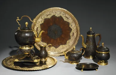 Tea and coffee service, probably by the Demidoff workshop, the Urals, c.1770