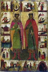 The Saints Boris and Gleb, 14th century