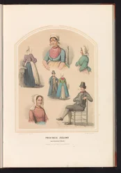 Costume of North Beveland in Zeeland, 1857