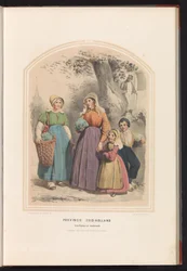 Costume of Overflakkee and Goedereede in South Holland, 1857