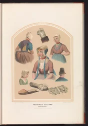 Costume of Walcheren Island in Zeeland, 1857