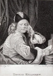 Thomas Killigrew (1612-83), engraved by J.J. Van den Bergh