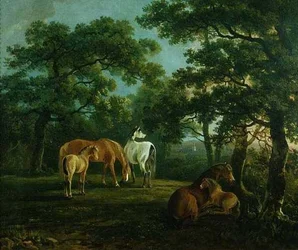 Horses in a Landscape